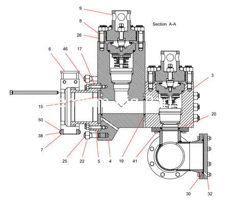 SOUTHWEST “OLD STYLE” 8476-A FLUID END FOR NATIONAL 12-P-160 mud pump, SOUTHWEST 8482-25A  NATIONAL 14-P-220 mud pump