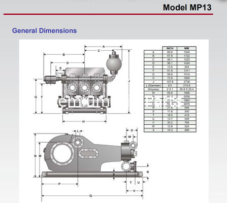 WEATHERFORD MP16 MUD PUMP; WEATHERFORD MP10 MUD PUMP; WEATHERFORD MP-8 MUD PUMP, F1600HL MUD PUMP; WEATHERFORD MP-5 MUD PUMP