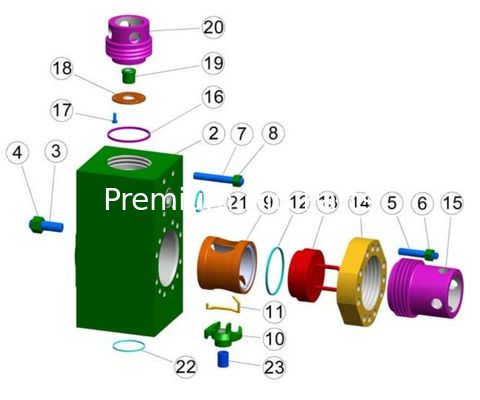 LEWCO-W2215  Mud Pump, WH1612 MUD PUMP, WH1312 MUD PUMP, WH-2214 MUD PUMP FLUID END MODULE, LINER, PISTON