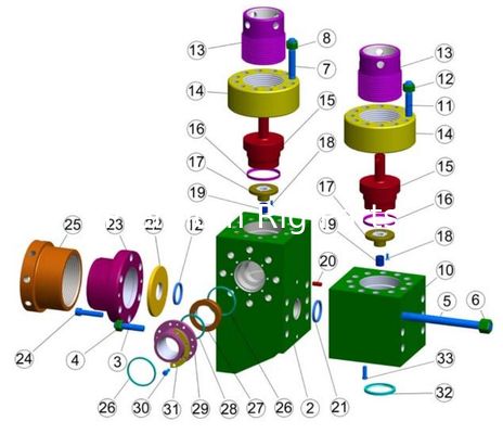 LEWCO-W2215  Mud Pump, WH1612 MUD PUMP, WH1312 MUD PUMP, WH-2214 MUD PUMP FLUID END MODULE, LINER, PISTON, Cameron W2215 mud pump, Cameron CMP2000 mud pump, Oilwell A1700PT mud pump