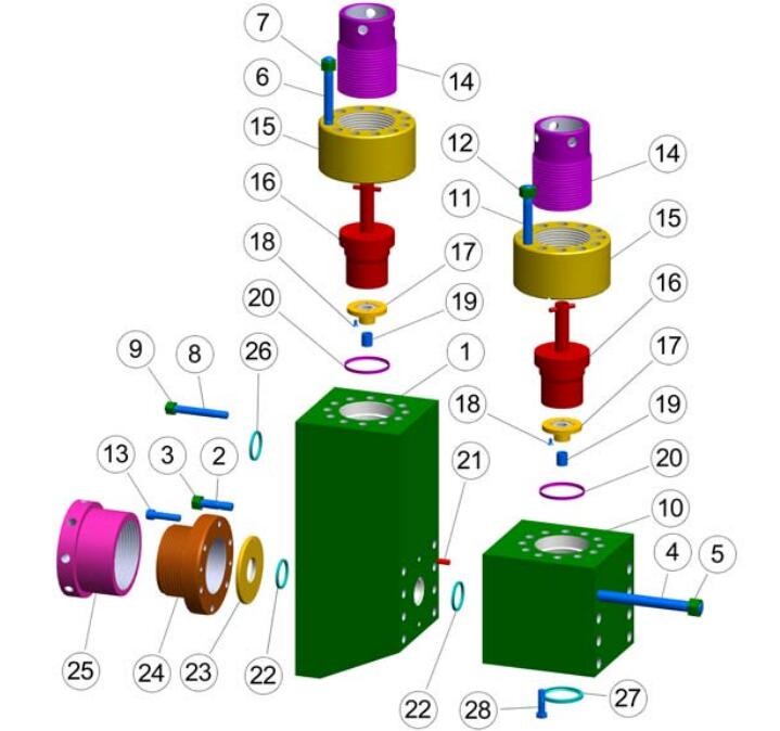BOMCO F-1600 7500 PSI SWFE MUD PUMP PARTS, NATIONAL 14P-220 MUD PUMP, W ...