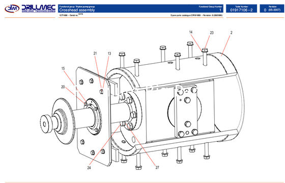Drillmec 12T1600 mud pump Power end spares, Drillmec 9T-1000 MUD PUMP, 12T-1600 MUD PUMP, 7TS600 MUD PUMP