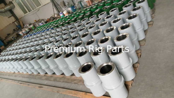 National 14P220 W/ FAST CHANGE VALVE COVERS  mud pump fluid end liner, zirconia liner, pistons, valves and seats