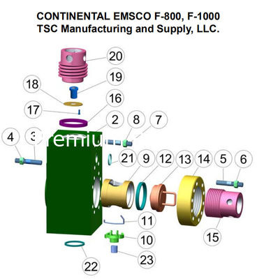 Weatherford E-2200 mud pump Zirconia Liners, EWCO/LEWCO E1600 MUD PUMP, E800 MUD PUMP, E-600 MUD PUMP FLUID END LINER