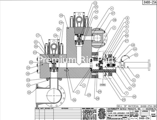 "L" MODULE FOR A-1400-PT, A-1700PT mud pump, EMSCO FB1600 mud pump, National EMSCO mud pump liner, Drillmec Mud pump