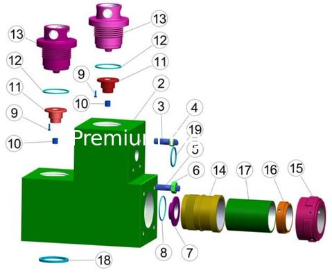 EWECO E-800 mud pump fluid end module, liners, pistons, valevs same as Weatherford, EWECO, NATIONAL